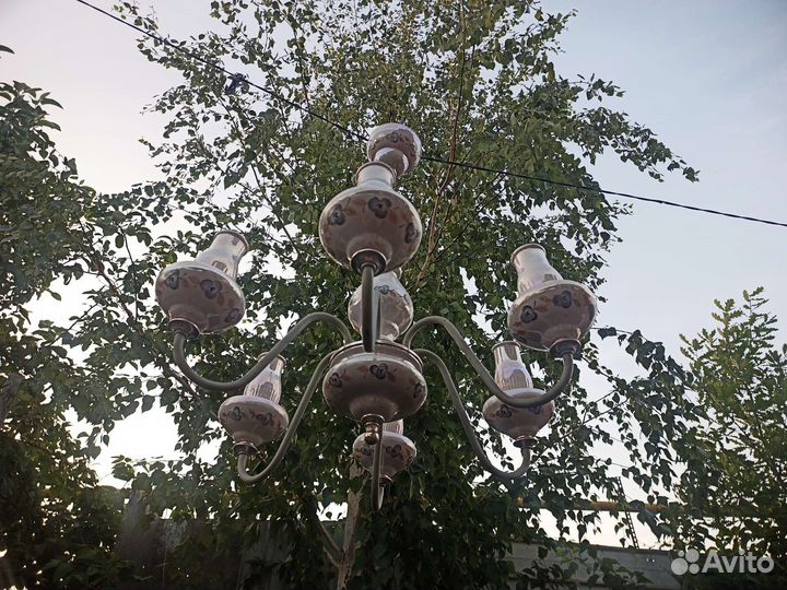 Люстра фаянсовая