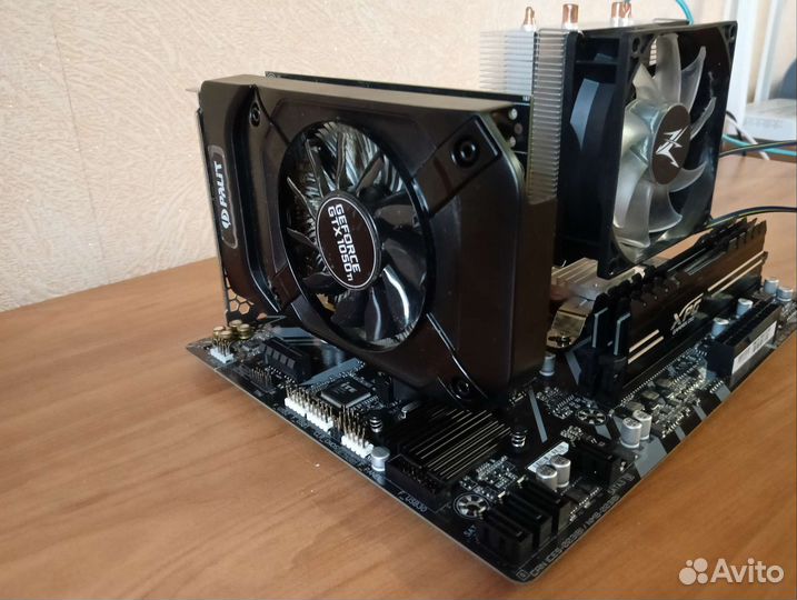 Связка Ryzen 5 - b450-16GB ddr4-бп 700w 80+ 1050ti