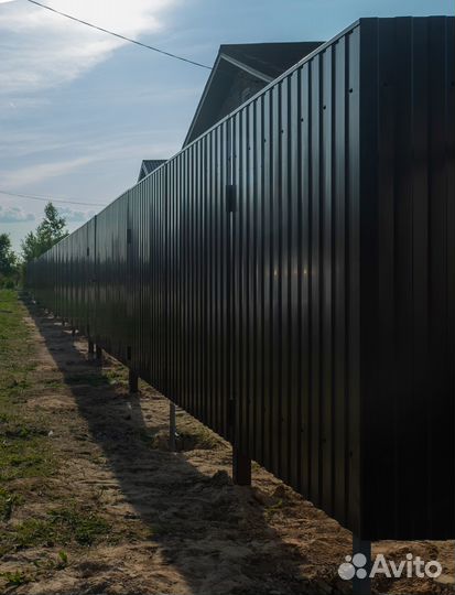 Монтаж забора