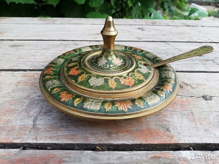 Масленка/икорница, Индия, 60-70 годы