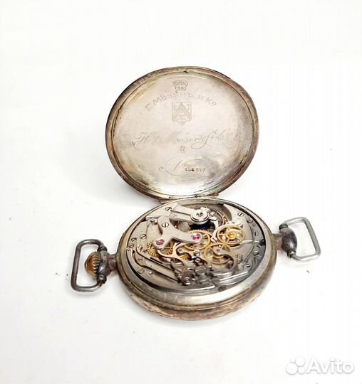 Старинные наручные часы Мозеръ.Серебро