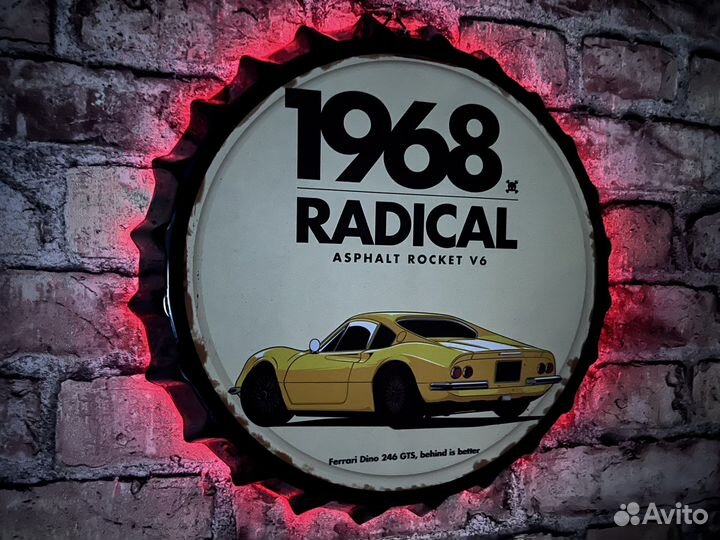 Декор на стену Ferrari Dino 246 GTS