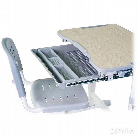 Растущие антиблик парта и стул 3-10 лет 125-170 см