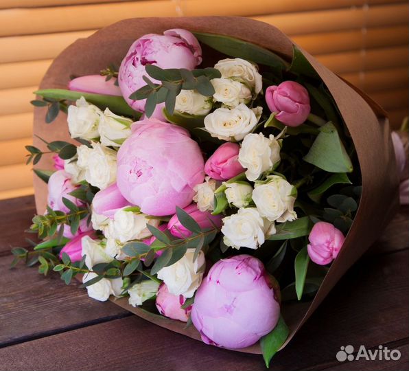 Пионы букет цветы