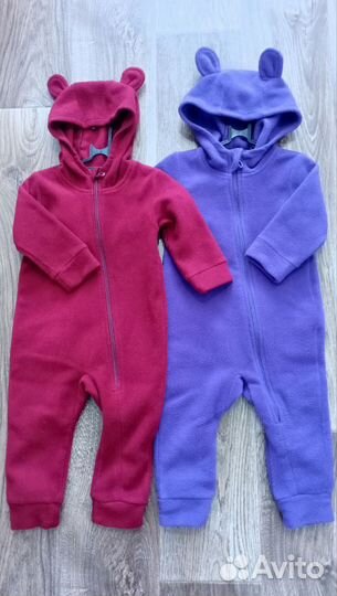 Флисовые комбинезоны 74-80