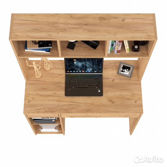 Стол компьютерный Mobi Комфорт 12.77F цвет дуб крафт золотой, 100х49,8х147 см, ун.сб