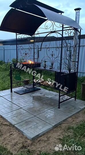 Мангал с крышей