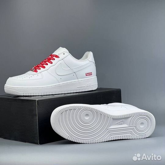 Кроссовки Nike Air Force 1 Low Supreme White