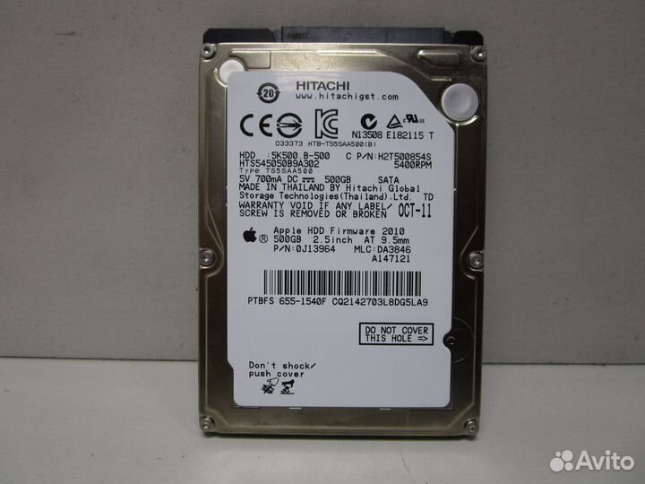 Жесткий диск 500Gb hgst HTS545050B9A302