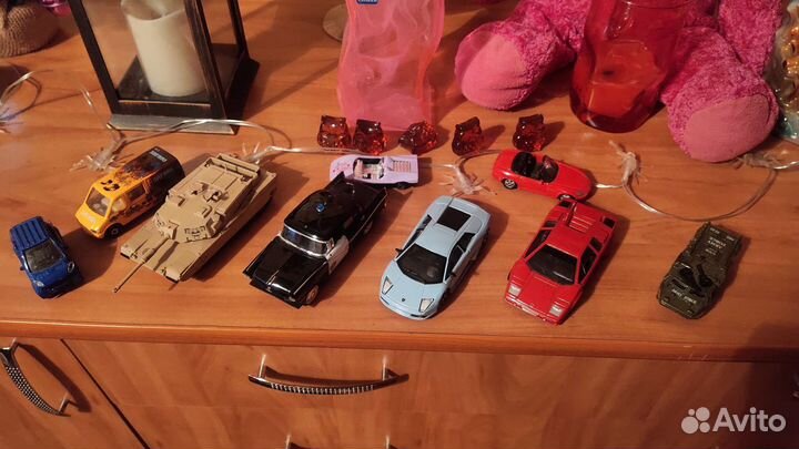 Машинки и мотоциклы модельки металлические игрушки