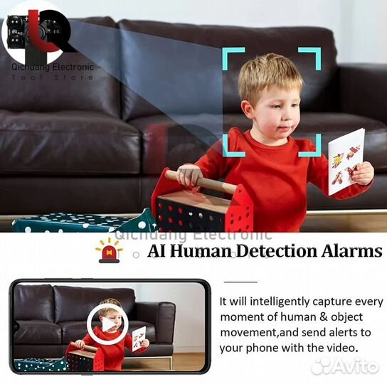 IP микрокамера на шлейфе с ночным видением