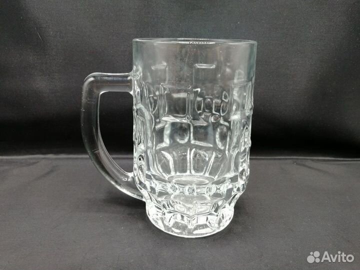 Кружка пивная квасная 500 мл. стекло 14*8,5 см