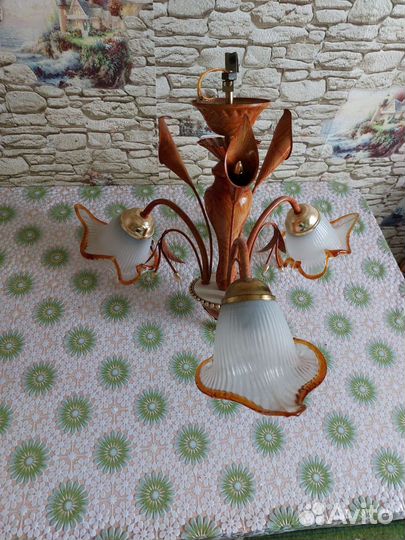 Люстра потолочная бу