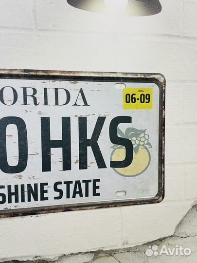 Сувенирный автономер 000 HKS Florida