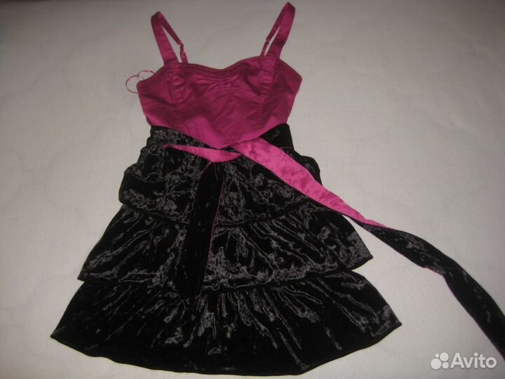 Нарядное молодежное платье США, хлопок, как новое