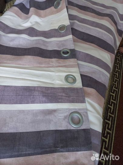 Шторы блэкаут на кольцах.высота3, ширина2,66