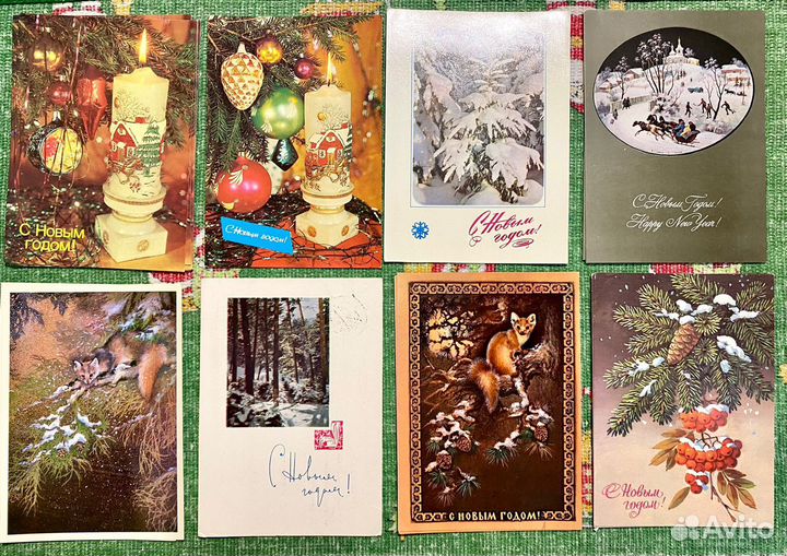 Открытки СССР 50 70 годов новый год