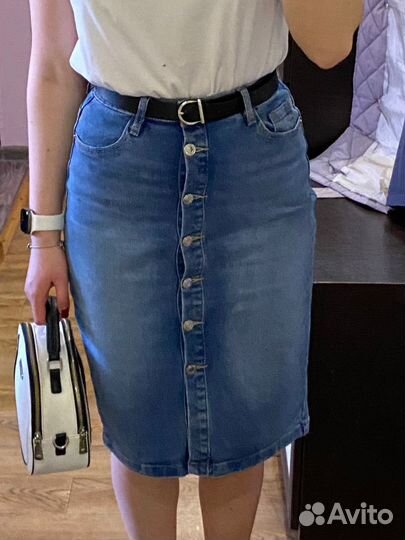 Юбка джинсовая