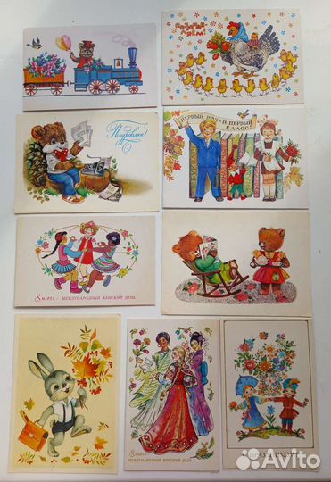 Открытки разные из СССР(с 1981г по 1988г)