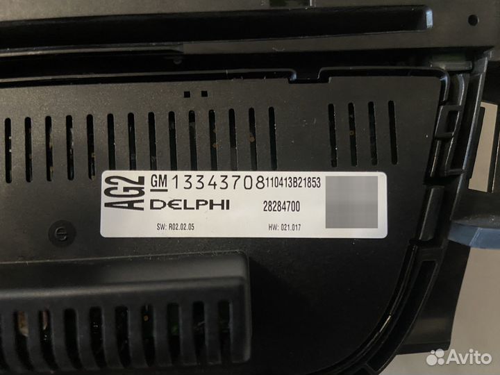 Блоу управления магнитолой и климатом Astra J