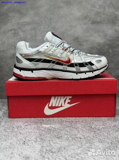 Кроссовки Nike P-6000 Metallic Silver Red