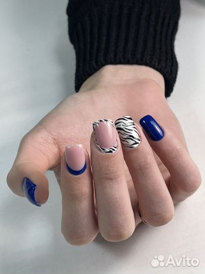 Маникюр наращивание ногтей