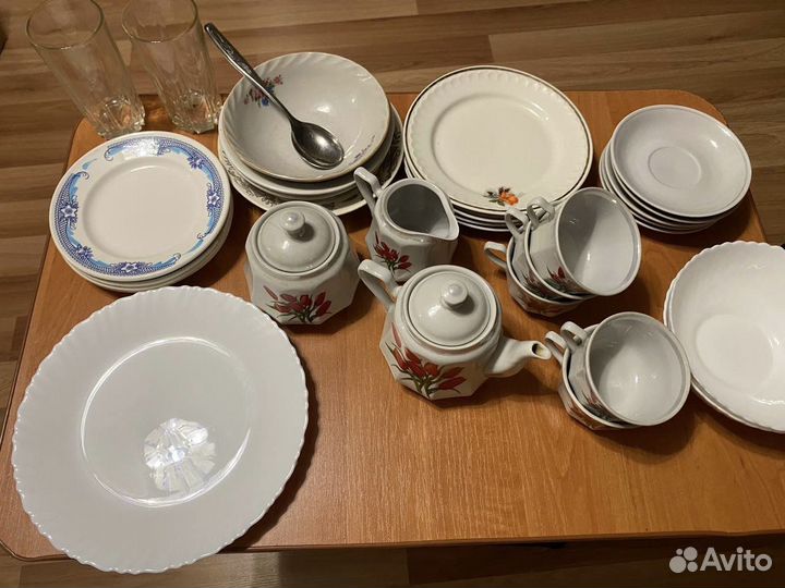 Гора посуды