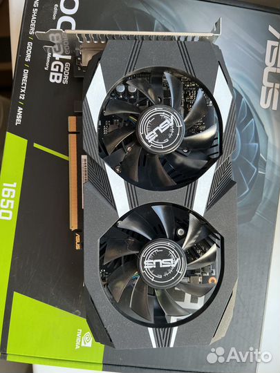 Видеокарта asus GeForce GTX 1650 dual OC