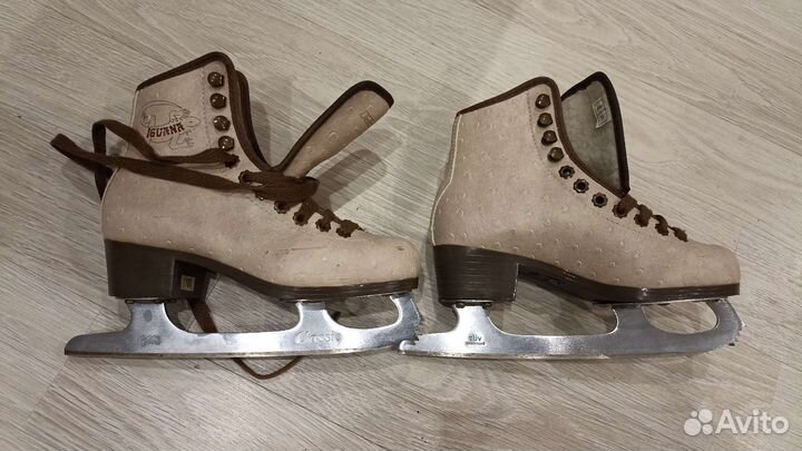 Коньки фигурные Iguana Beige 33размер
