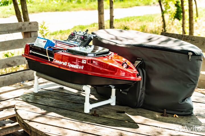 Прикормочный кораблик,сумка,камера, акб 25А