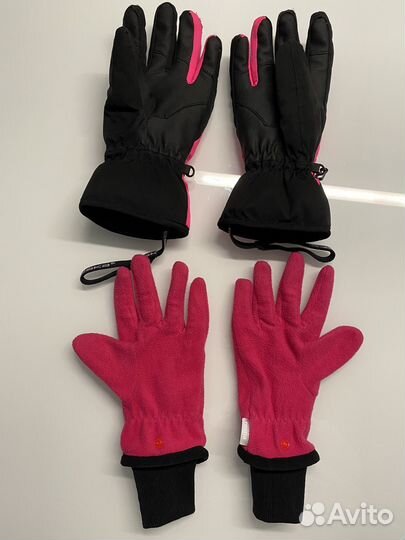 Перчатки горнолыжные eska 12-14 и Reima флис 6