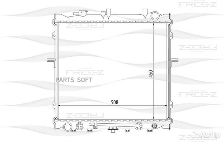 Радиатор охлаждения KIA Sportage 99- 0K00G15200