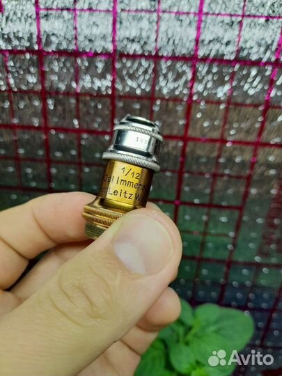 Объектив для микроскопа Leitz Wetzlar старинный
