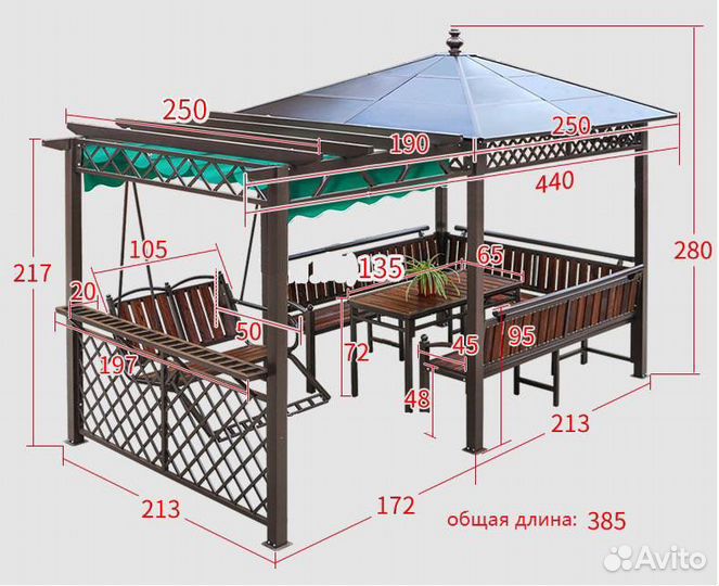 Беседка для дачи