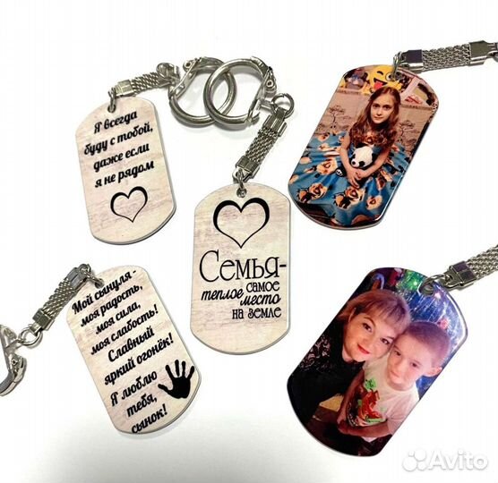 Жетоны/брелки с любым фото