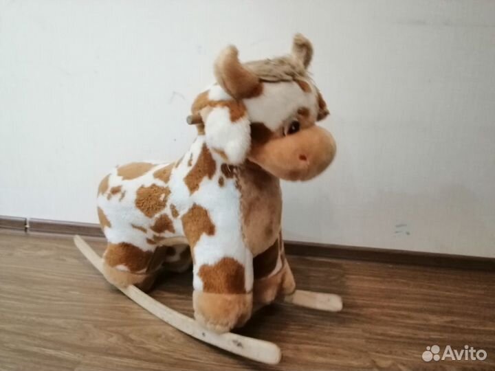 Качалка коровка музыкальная