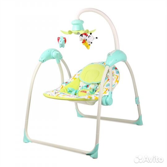 Качели - шезлонг со свето-музыкой Fisher Price