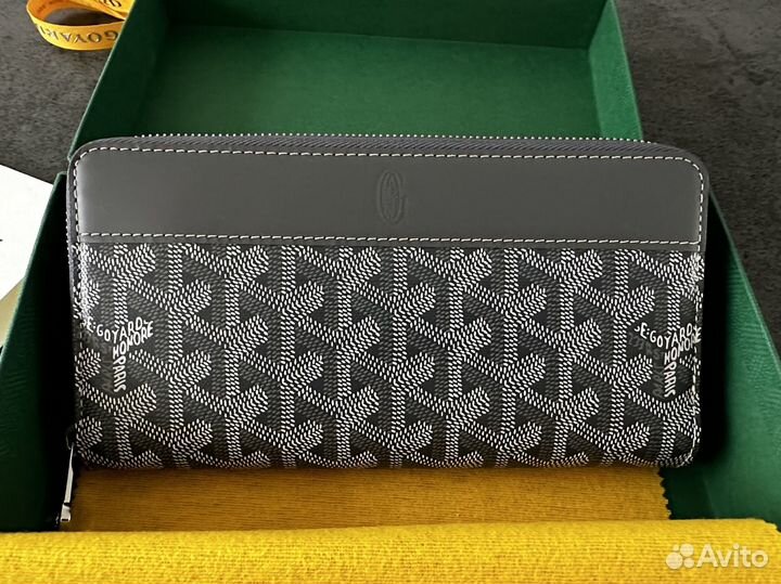 Goyard Matignon GM Grey кошелек