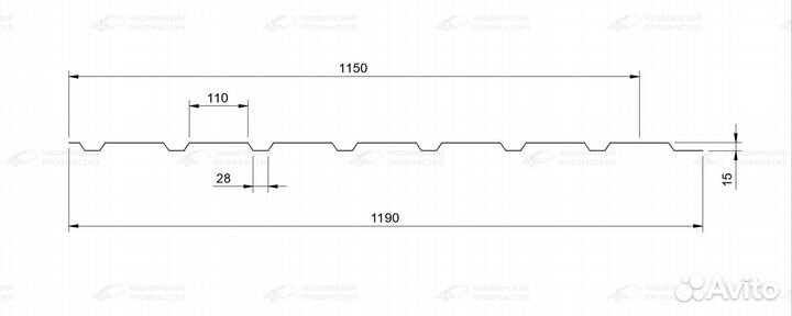 Профнастил CC-15