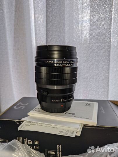 M.Zuiko Digital ED 25mm F1.2 Pro, новый, рст