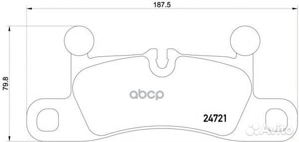 Колодки тормозные дисковые зад P65027 Brembo