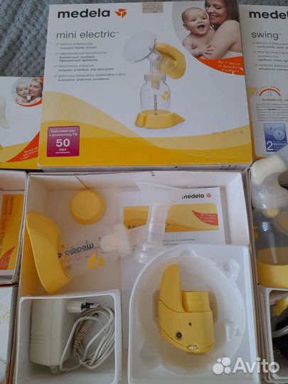 Молокоотсос электрический, бутылки, соски Medela