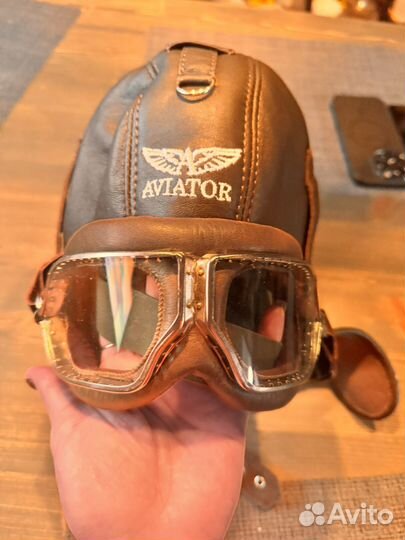 Шапка и очки авиатора