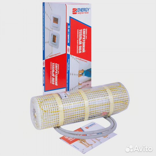 Тёплый пол Energy Mat 7,6 м.кв - 1210 Вт