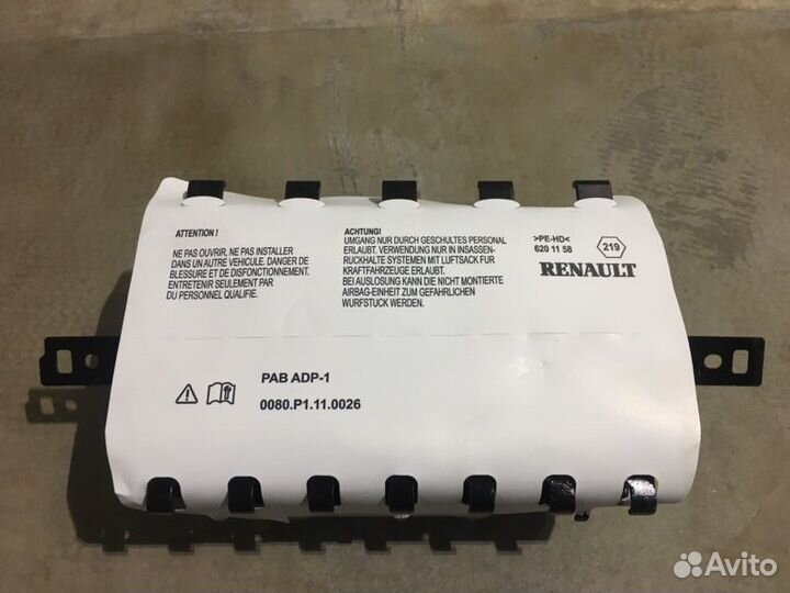 Подушка безопасности пассажира Renault Kaptur