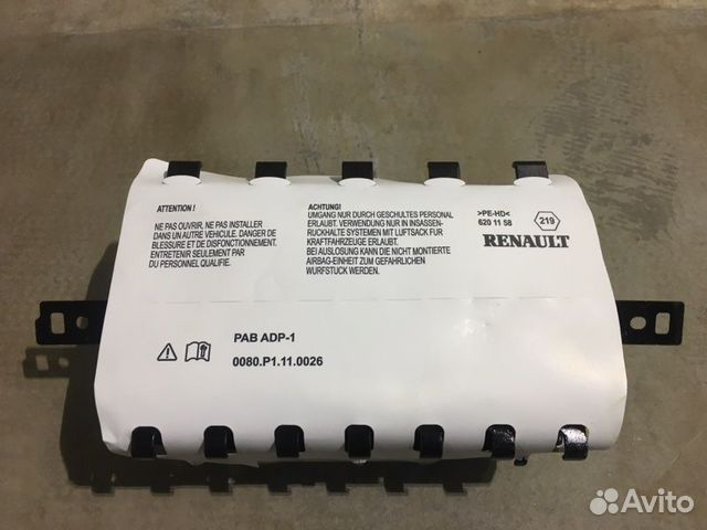 Подушка безопасности пассажира Renault Kaptur