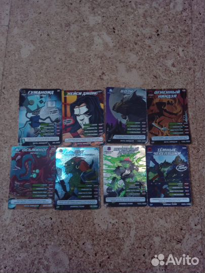 Карточки черепашки ниндзя