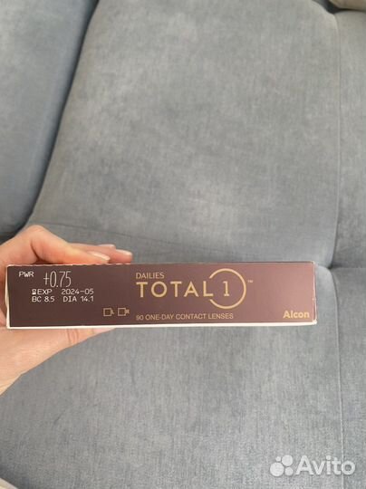 Линзы контактные однодневные Alcon +0,75