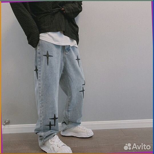 Штаны карго Y2K с крестами (Номер артикула: 43773)