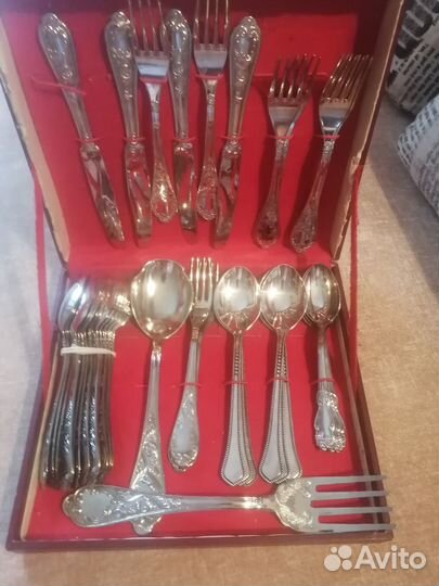 Набор столовых приборов мельхиор СССР